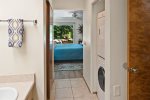 The home is equipped with an in-unit washer and dryer for your convenience